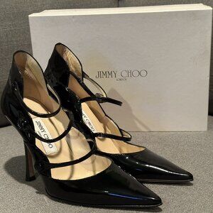 Jimmy Choo Strappy Patent Leather Pumps Heels